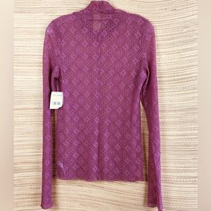 NWT Free People Intimately Sweet Memories Top Shirts/Blouses In Rose Buckle Sz L